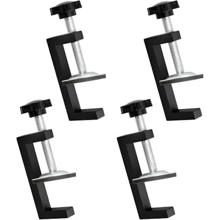 4 stk. Justerbar G-klemme, G-skrivebordsklemme for arbeidsbord, Justerbare G-klemmer, G-klemme, G-klemmesett for feste av tre, bord, møbelproduksjon