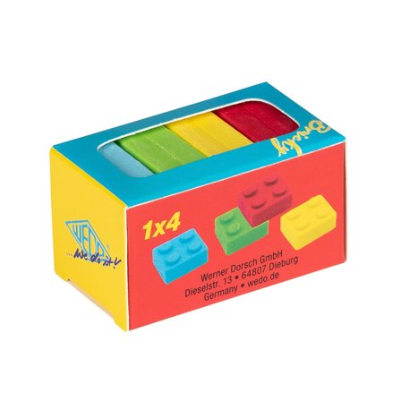 WEDO Radiergummi Bricky 4er-Pack
