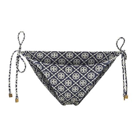 Tory Burch Tory Burch monogram print bikini bottoms Blå, Dame