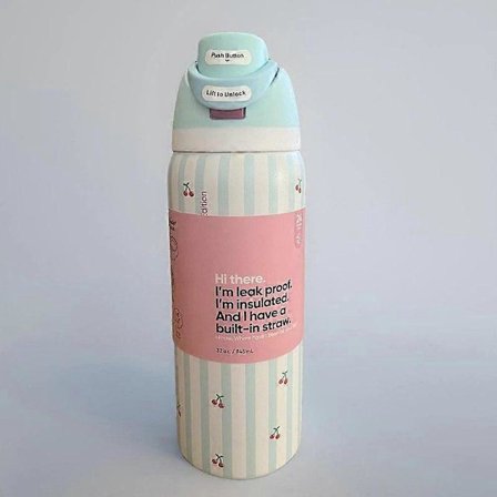 Owala 946 ml Birthday Bash PILLOW FIGHT Cherrys FreeSip Vannflaske NY 2025 B