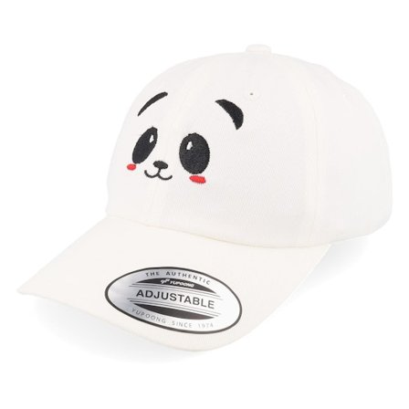 Kinder Kiddo Cap - Weiss unconstructed Cap - Kinder Panda White Dat Cap / Unstructured @ Hatstore