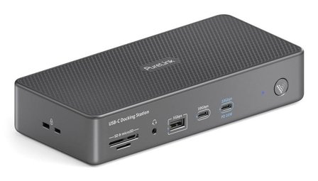 PURELINK VL-D230DL | 18-in-1 8K DisplayLink Docking Station | USB-C | 96W PD