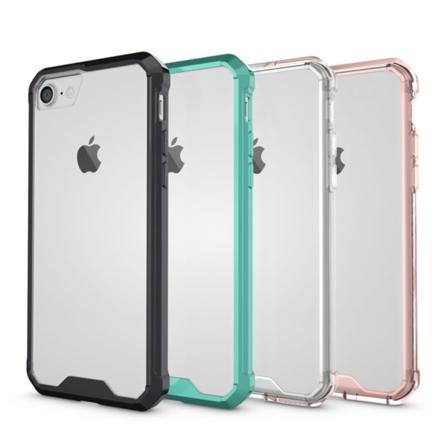 Stöttåligt Mobilskal Med Färgram- Iphone 7/8/se 2020 Cerise