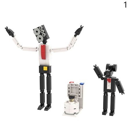 Skibidi Toilet Man vs Monitor Building Blocks The o Man och Ca