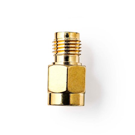 SMA Adapter | SMA Hona Reverse Polarity | SMA Hane | Guldplaterad | 50 Ohm | Rak | Koppar | Guld | 2 st. | Låda
