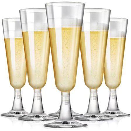 100 stk 150 ml plastvinglass, champagneglass, rødvinsglass, allsidige, et must for festkarnevaler -JJ-