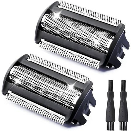 VUSZR Sæt af 2 Erstatningsbarberhoveder BG5020 Kompatibel med Philips Bodygroom Serie BRL140 BRL130, BG2000 Serie MEKANISK BARBERMASKINE