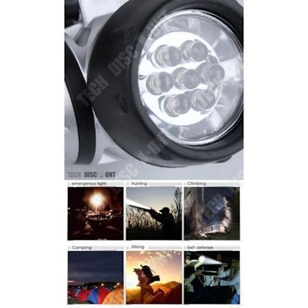 Pannlampa - TD - Energizer - Uppladdningsbar USB - 360° - 50m räckvidd - Barn