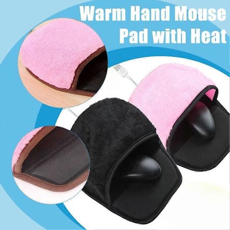 USB Uppvärmd Musmatta Handvärmare med Handledsskydd Varm Musmatta