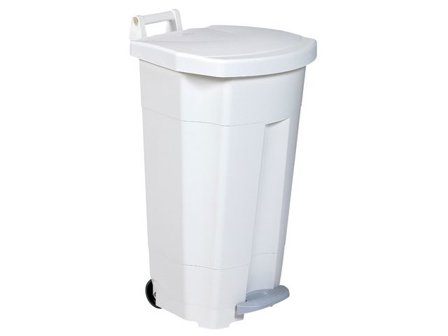 Rossignol Avfallsbehållare pedal vit 90L - Lyreco - Städ och hygien - Avfallshantering och källsortering - Sortering och återvinning