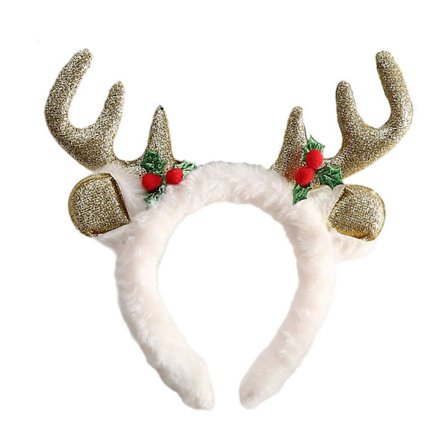 Jul Renhorn Hårband Party Kostym Mistel Party Karaoke Punk Foto Rekvisita Cool Party Mistel Hårband