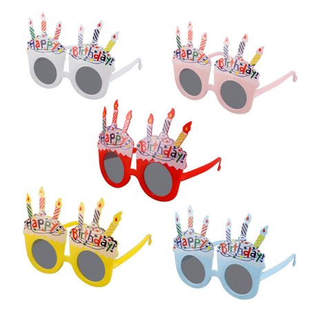 5 kpl Hauskat syntymäpäiväaurinkolasit Syntymäpäivävalokuvausrekvisiitta Hauskat aurinkolasit Loistava lahja Hauskoihin syntymäpäiväjuhliin Selfie