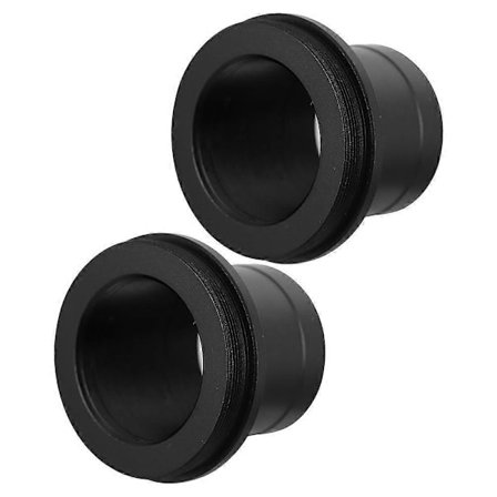 Teleskopadapter i rostfritt stål 1,25 tum T-ring för kameralinsmontering Astronomiskt teleskop Okularadapter 2-pack