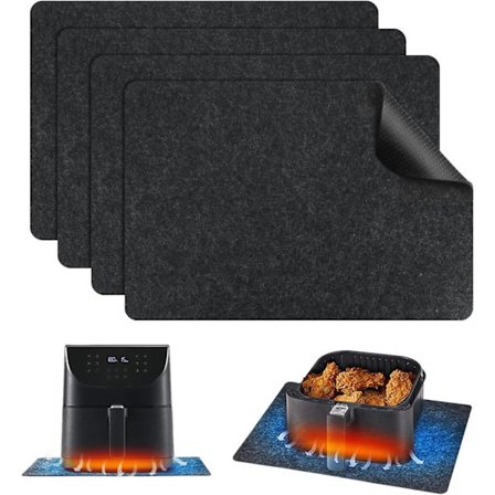 Varmebestandig matte for airfryer, 4 stk. kjøkkenbenk varme P