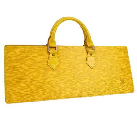 Louis Vuitton Vintage, Pre-owned Leather louis-vuitton-bags Geel, Dames, Maat:ONE Size