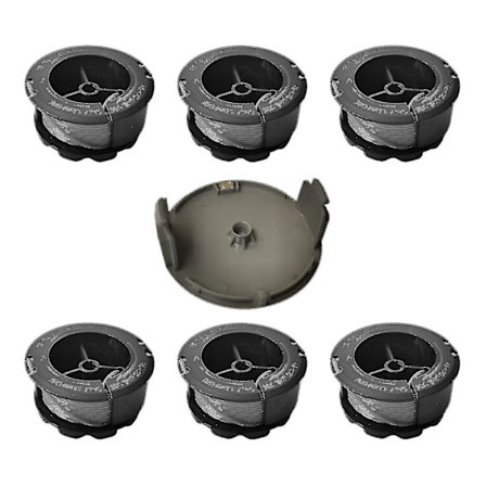 4 Spoler 1 Cap Bosch F016800570 Erstatningsspole For Bosch Universal Grasscut Med Cap 1600a01r5j [LGL]