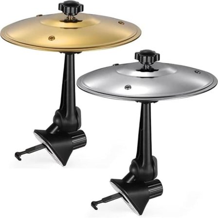 Biltrumme & Bilsymbal – Luftventil Clip-On, 1/2-Pakke Gull/Sølv, Morsomt Biltilbehør