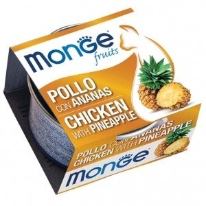 Monge Fruits Pollo Con Ananas Cibo Umido Per Gatti Adulti 80g