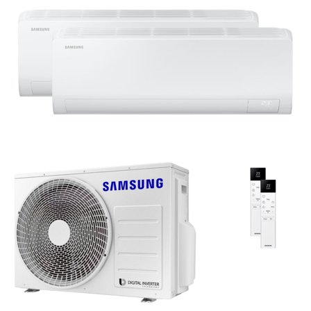 Condizionatore Samsung Cebu S2 dual split 9000+18000 BTU inverter A++ wifi unità esterna 5.2 kW