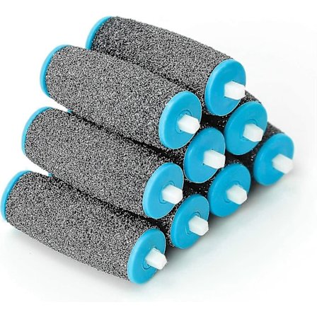 [9-pakning] Scholl Velvet Smooth Pedi Erstatningsrullehoder Refill, Pimpstein Fot for Scholl Electric [DB]