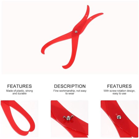 Lerskulpturpassare – 30 cm, Röd, Böjda Ben, Keramikverktyg