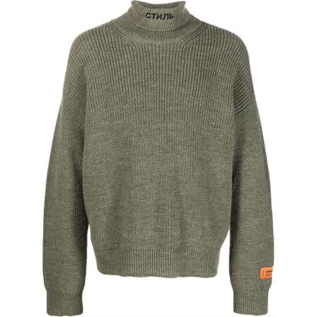 Heron Preston, Turtlenecks Groen, Heren, Maat:M