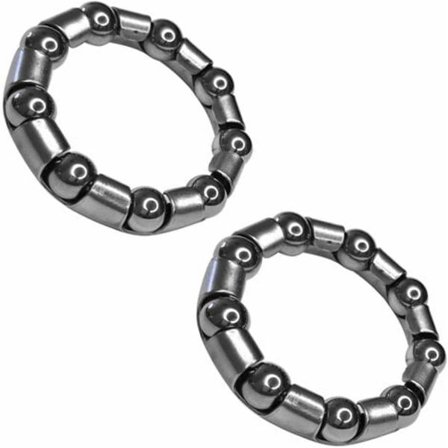 2x Stålkullager för cykel, 32 mm 45 mm 9 kulor 7,94 mm, universal, gör-det-själv