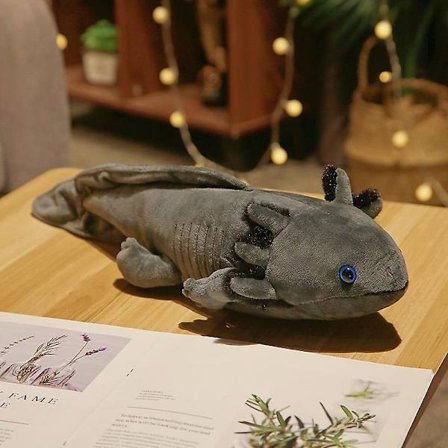 30cm Blå Axolotl Plyschleksak Mjukt Stoppat Djur Cartoon Plushie Axolotl Dockor Barn Vuxna Gamer Födelsedagspresent Heminredning