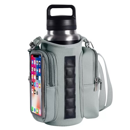 Magnetisk flaskepose Vanntett Tur Sport Treningsstudio Cross-body Skulder Magnetisk Vannflaskeholder Slyngeveske