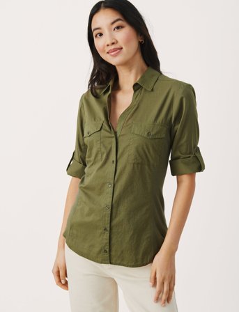 Part Two Cortniapw Sh - Khaki green - 32