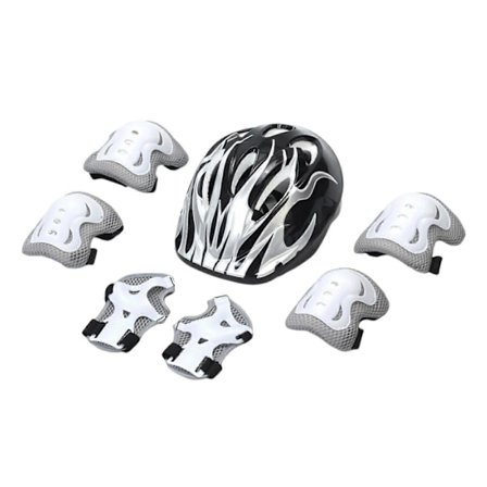 7 kpl/setti Lasten kypärä polvi kyynärpää suojat pyöräilyyn rullalautailuun