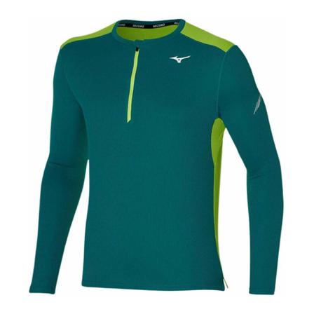 Mizuno, Training T-Shirts Groen, Heren, Maat:L