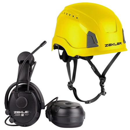 Zekler 412RDH + Zone Mips Hørselsvern sett med vernehjelm, Hørselvern