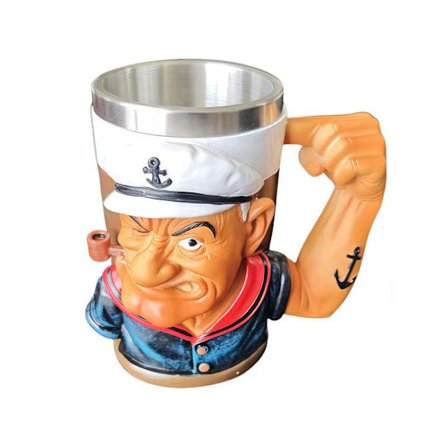3D Skipper Skræk Power Krus Gaver til Mænd