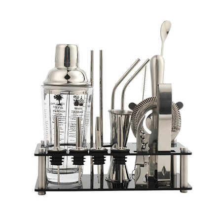 14oz Cocktail Shaker Bar Sæt, 16 Dele