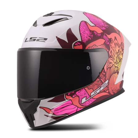 Umpikypärä LS2 FF820 Rapid III Poppies Valkoinen/Pinkki L