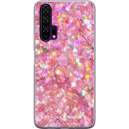Yhteensopiva Puhelinkuori Honor Honor 20 Pro Cactus and Friends – PinkGlitter