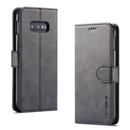 LC.IMEEKE Samsung Galaxy S10e pung etui - Sort