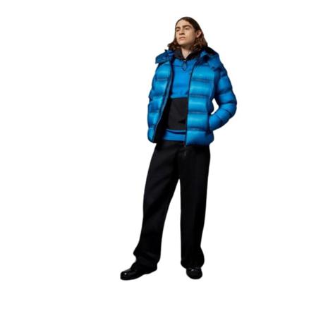 Moose Knuckles Glenfinnan Down Jacket- Feather Weight Relaxed FIT , Blauw , Heren , Maat: L