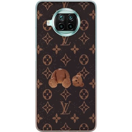 Kompatibel Mobilcover til Xiaomi Xiaomi Mi 10T Lite 5G Luksuriøst monogrammønster med knust bamse i mørk modeæstetik