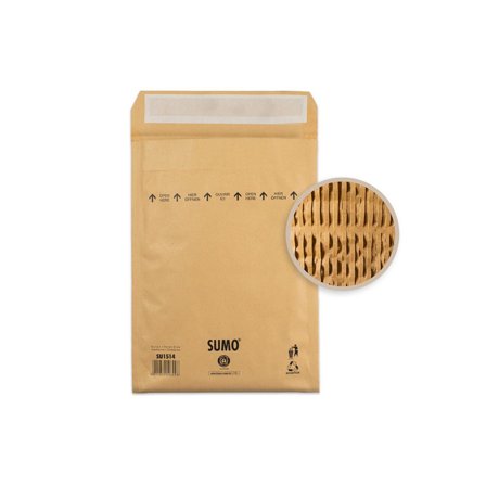 SUMO Påse vadderad 145x215mm remsa 10/fp - Lyreco - Emballage och lagerutrustning - Kuvert och postemballage - Vadderade påsar