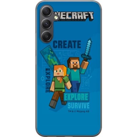 Yhteensopiva Puhelinkuori Samsung Galaxy A25 Minecraft Luolastot