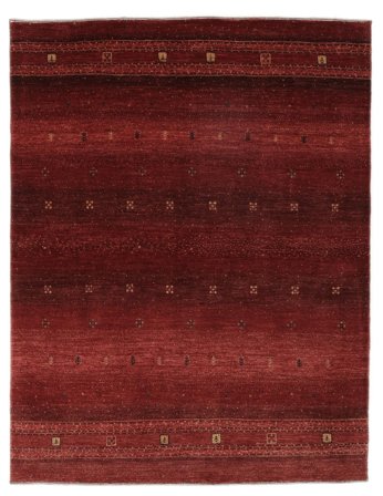 Loribaft Fine Rug Modern Black/Dark Red (Wool, )