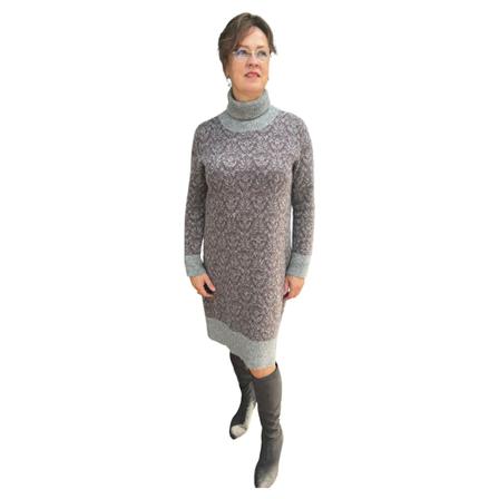 Fabiana Filippi Abd221W170F468 VR2 Jurk , Grijs , Dames , Maat: S