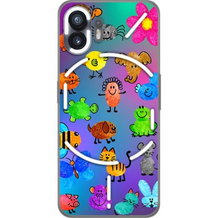 Kompatibel Mobilcover til Nothing Phone (2) Little Scribble Friends