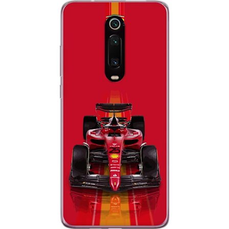 Yhteensopiva Puhelinkuori Xiaomi Xiaomi Mi 9T Pro Ferrari Formula 1 -auto ikonisessa punaisessa muotoilussa urheilullisella tarkkuudella
