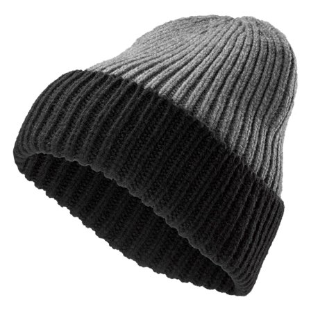 Czarno-szara czapka beanie Frencis Montagna dla mężczyzn - Czapki typu beanie