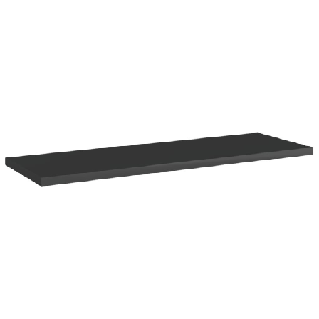 Vidaxl Hyllplan 8 St Svart Högglans 60x20x1,5 Cm Konstruerat Trä Svart