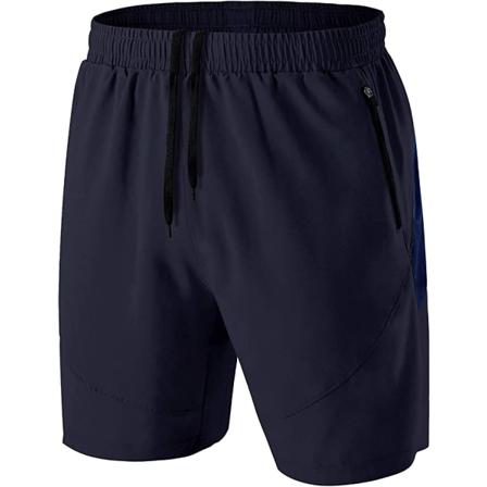 Sportshorts För Män, Snabbtorkande Lättviktare Med Dragkedjefickor
