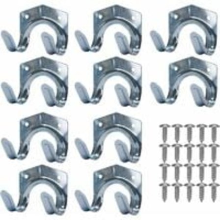 Metalloppbevaringskroker, verktøystativ i metall, stål U-formet dobbel